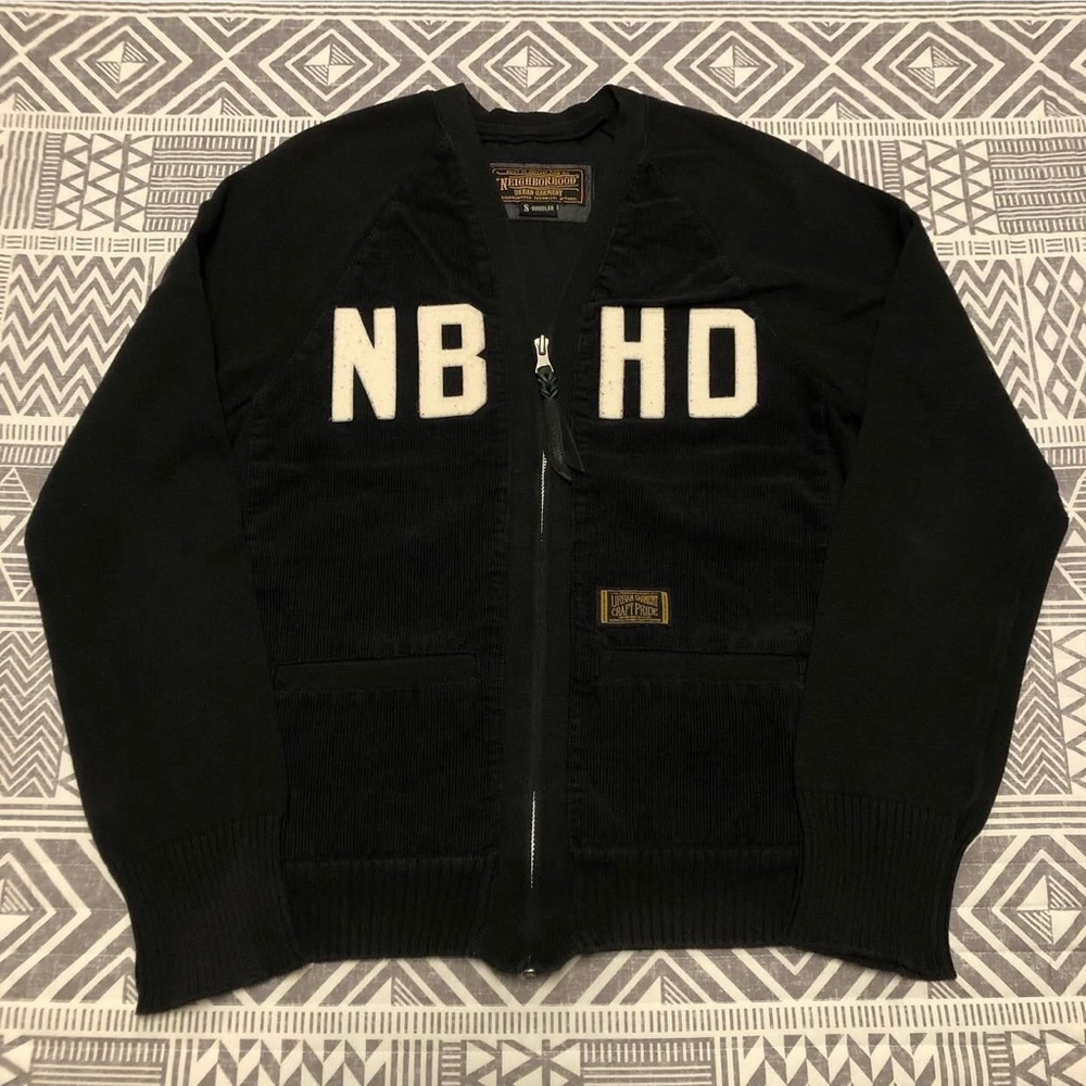 Neighborhood Corduroy Zip Up Cardigan Size Small